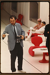 Stanley Kubrick sur la tournage de 2001, l'Odyssée de l'espace